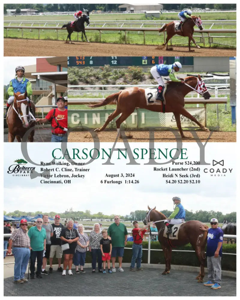 Carson N Spence - 080324 Race 01 Btp Belterra Park