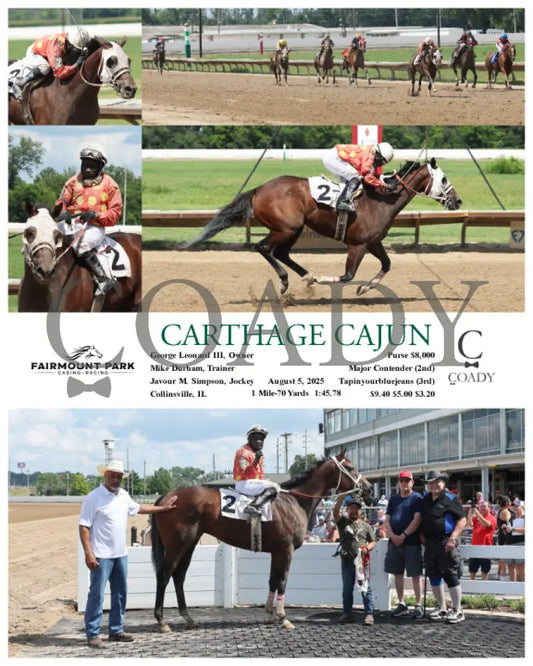CARTHAGE CAJUN - 08-05-25 - R04 - FP Fanduel Sportsbook Horse Racing