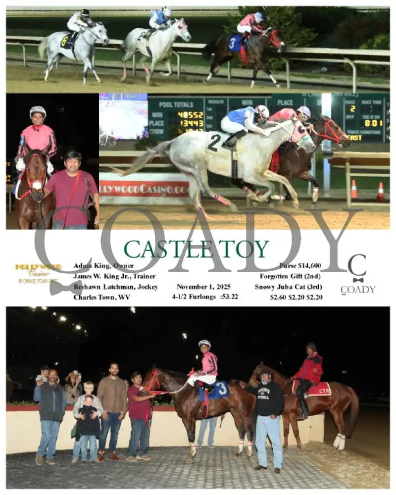 CASTLE TOY - 11-01-25 - R02 - CT Hollywood Casino at Charles Town Races