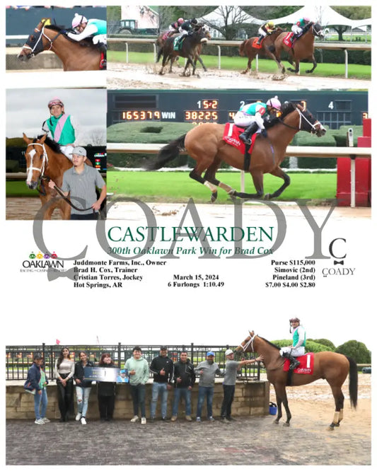 Castlewarden - 300Th Oaklawn Park Win For Brad Cox 03 - 15 - 24 R08 Op