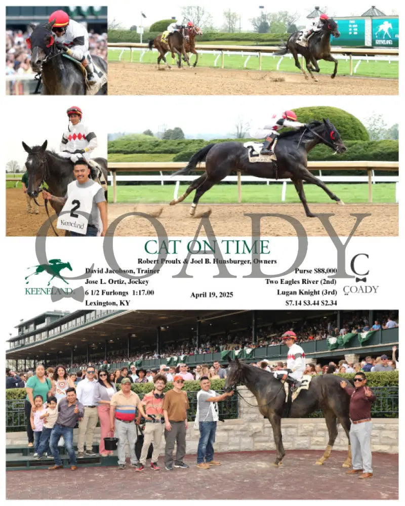 CAT ON TIME - 04-19-25 - R06 - Keeneland Race Course Keeneland