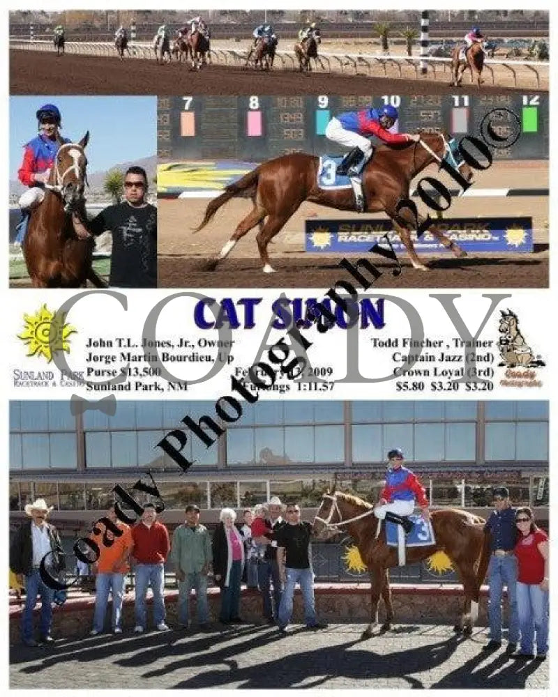 Cat Simon - 2 13 2009 Sunland Park