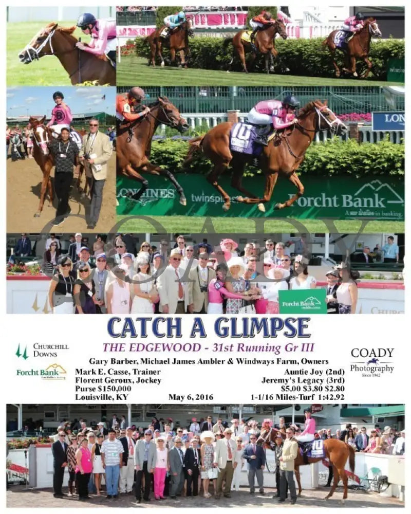 Catch A Glimpse - 050616 Race 10 Cd Churchill Downs