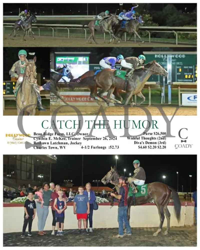 Catch The Humor - 09-26-24 R03 Ct Hollywood Casino At Charles Town Races