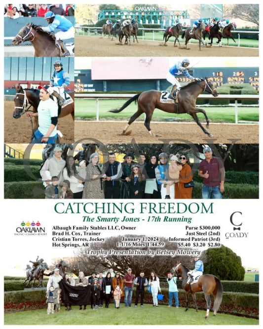 Catching Freedom - The Smarty Jones 17Th Running 01-01-24 R09 Op Oaklawn Park