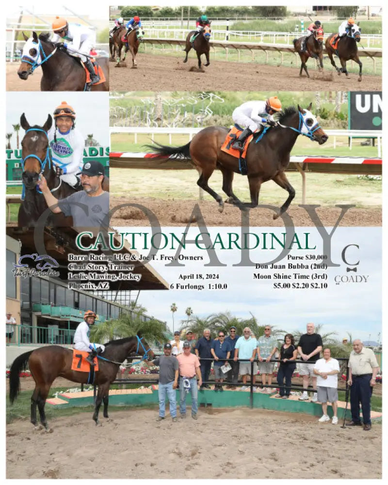 Caution Cardinal - 04 - 18 - 24 R04 Tup Turf Paradise