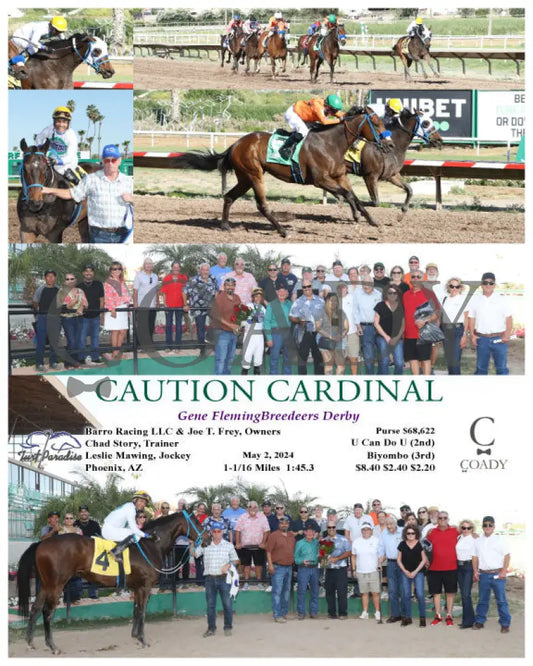 Caution Cardinal - Gene Flemingbreedeers Derby 05-02-24 R09 Tup Turf Paradise