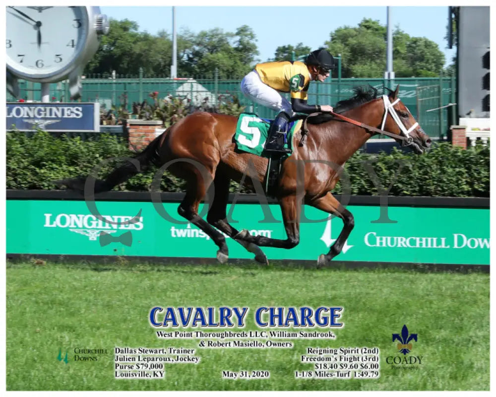 Cavalry Charge - 05-31-20 R10 Cd Action Churchill Downs