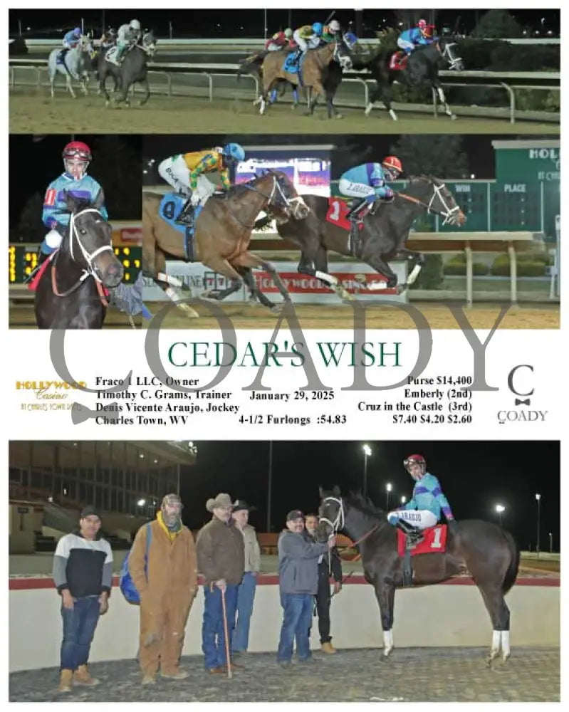 Cedar’s Wish - 01-29-25 R08 Ct Hollywood Casino At Charles Town Races
