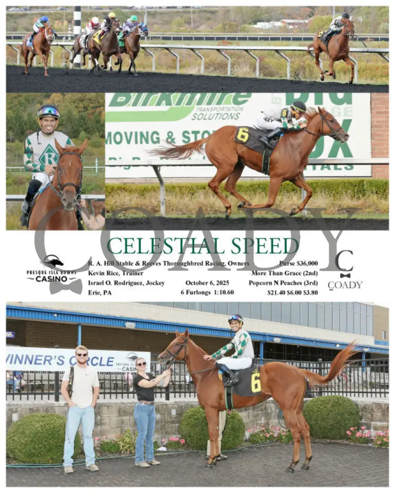 CELESTIAL SPEED - 10-06-25 - R03 - PID Presque Isle Downs