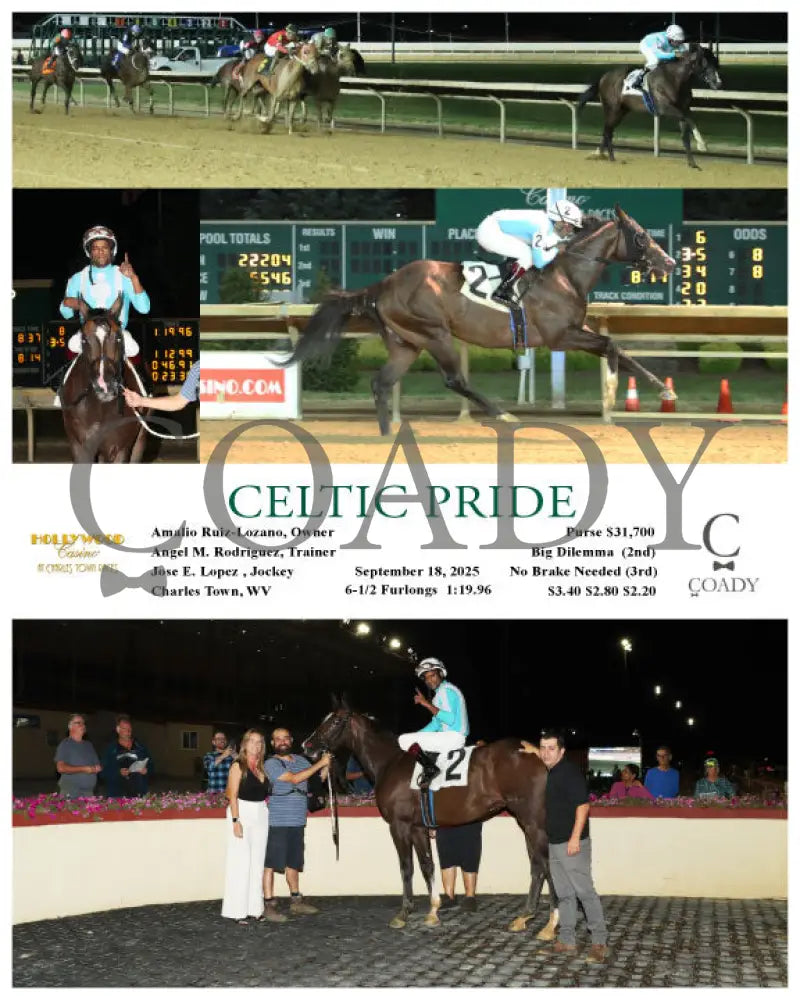CELTIC PRIDE - 09-18-25 - R03 - CT Hollywood Casino at Charles Town Races