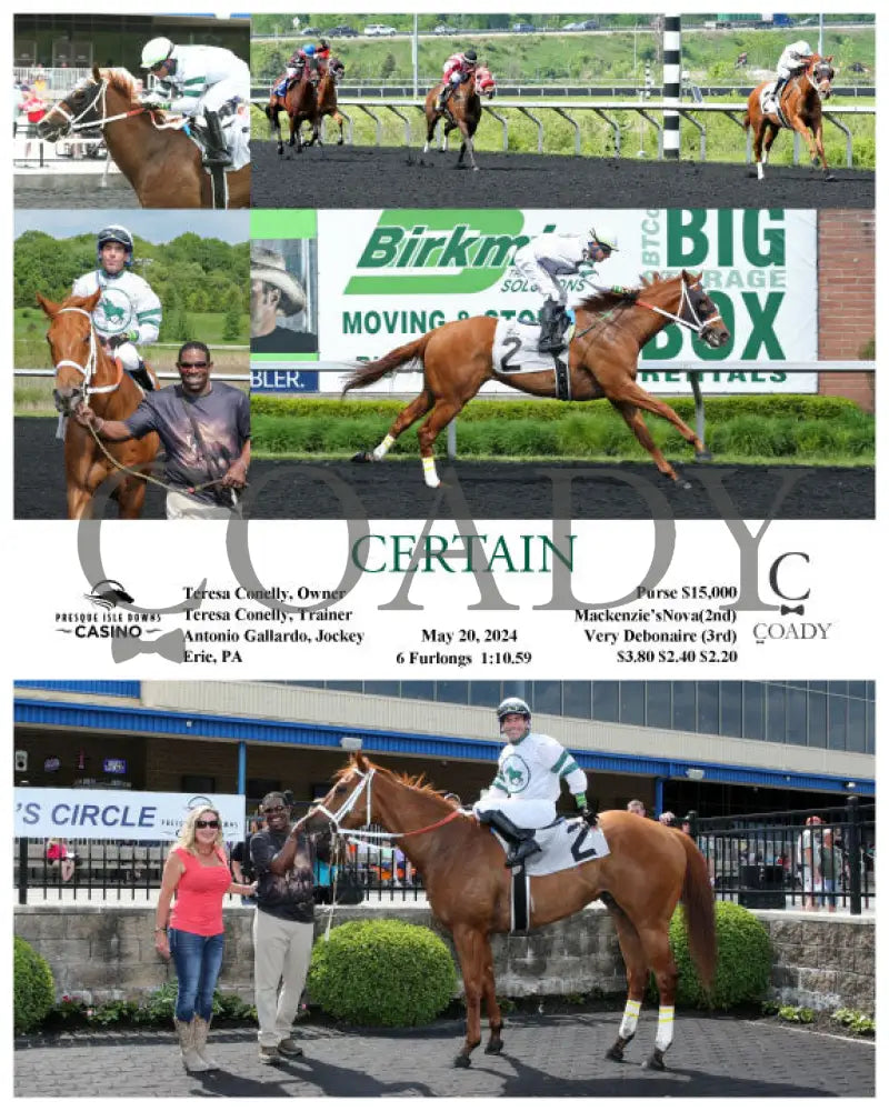 Certain - 05-20-24 R02 Pid Presque Isle Downs