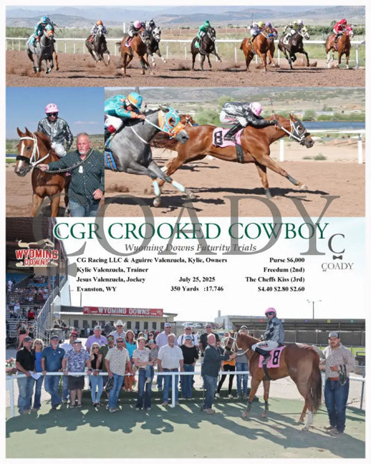 CGR CROOKED COWBOY - Wyoming Downs Futurity Trials - 07-25-25 - R06 - WYO Wyoming Downs