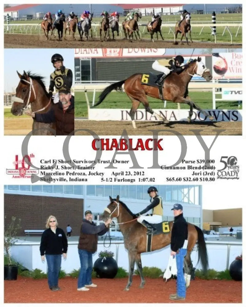 Chablack - 042312 Race 05 Indiana Downs
