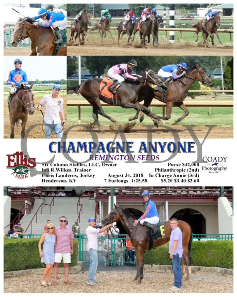 Champagne Anyone - 083118 Race 07 Elp Ellis Park