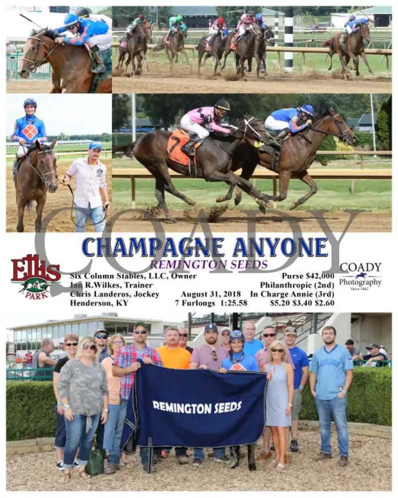 Champagne Anyone - 083118 Race 07 Elp Group Ellis Park