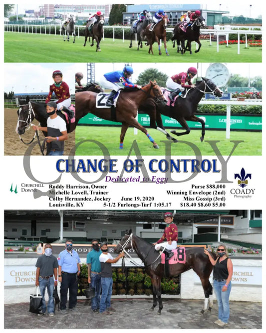 Change Of Control - Dedicated To Eggy 06-19-20 R04 Cd Churchill Downs