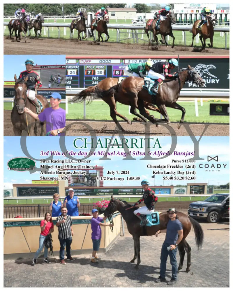 Chaparrita - 3Rd Win Of The Day For Miguel Angel Silva & Alfredo Barajas! 07-07-24 R05 Cby