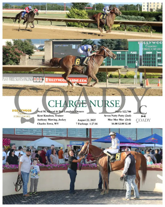 CHARGE NURSE 082225 Race 03 CT Hollywood Casino at Charles Town Races