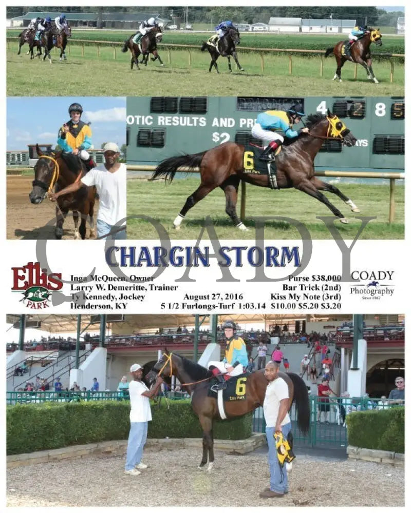 Chargin Storm - 082716 Race 06 Elp Ellis Park