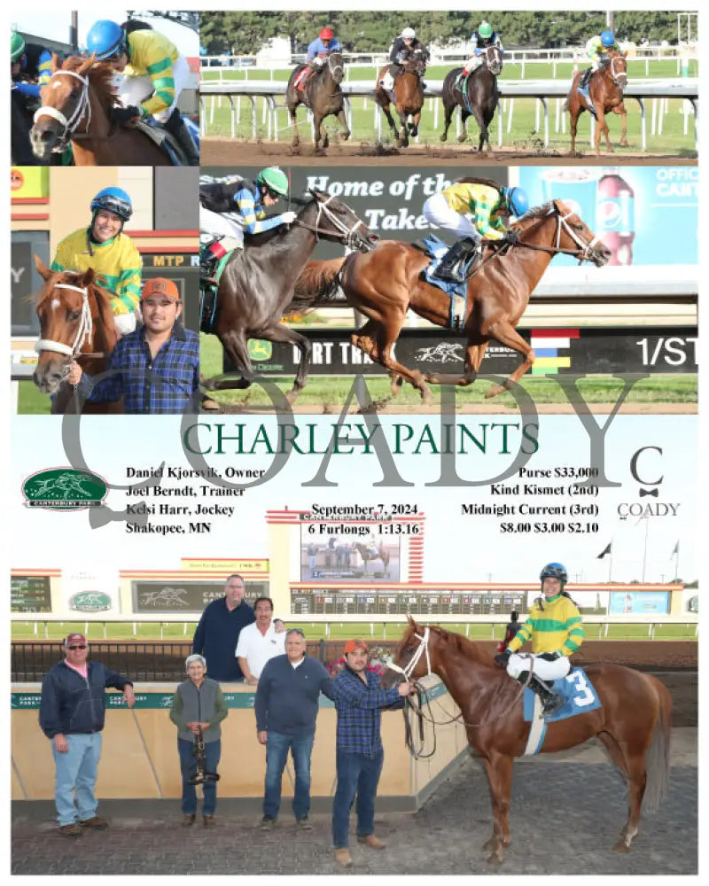 Charley Paints - 09-07-24 R02 Cby Kentucky Downs