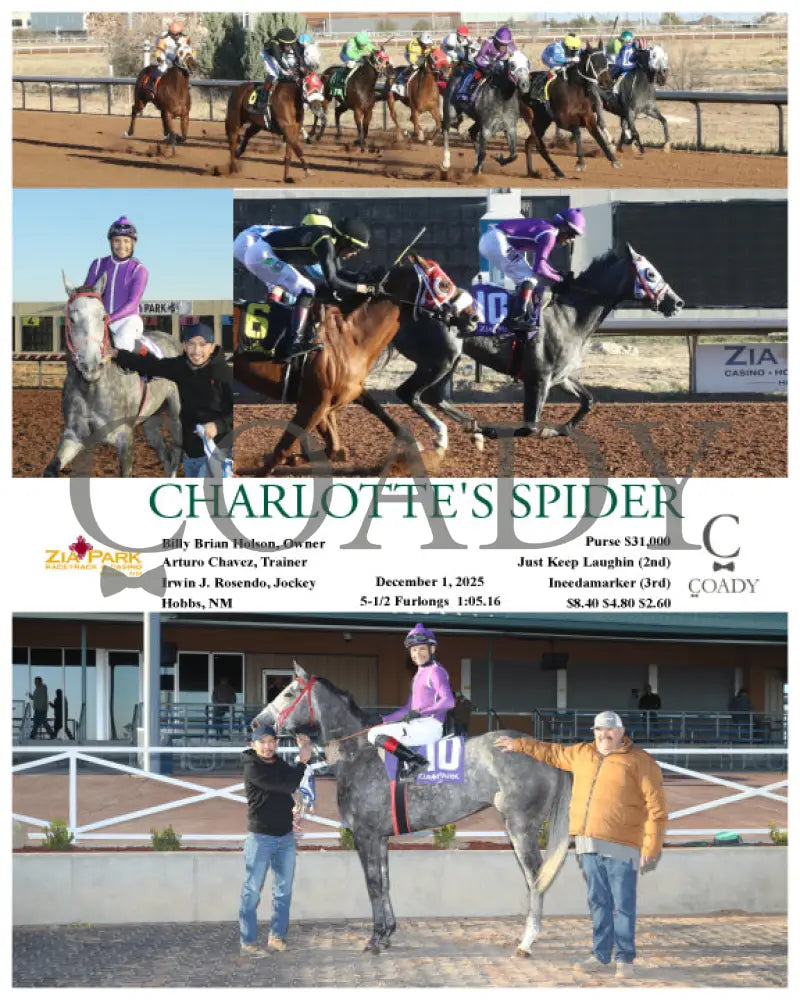 CHARLOTTE'S SPIDER - 12-01-25 - R09 - ZIA - Coady Media - Kurtis Coady Photography