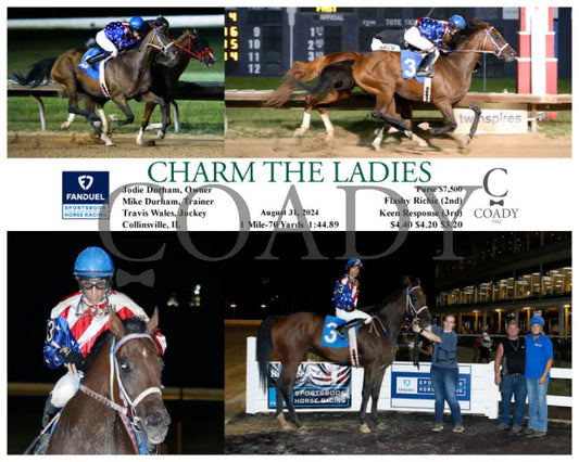 Charm The Ladies - 08-31-24 R04 Fan Fanduel Sportsbook Horse Racing