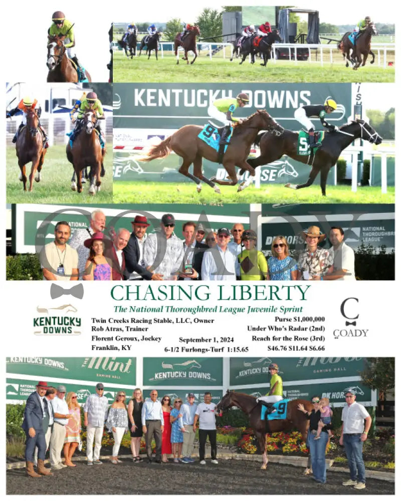 Chasing Liberty - The National Thoroughbred League Juvenile Sprint 09-01-24 R10 Kd Kentucky Downs