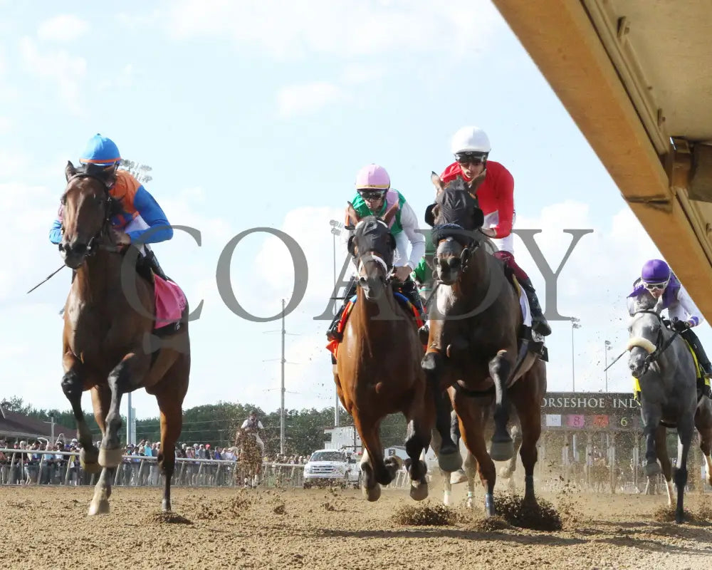 Chatalas - Indiana Oaks 29Th Running G3 07-06-24 R11 Horseshoe Under Rail First Pass 01 Grand
