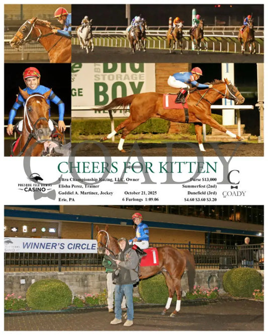 CHEERS FOR KITTEN - 10-21-25 - R08 - PID Presque Isle Downs