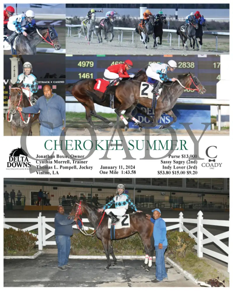 Cherokee Summer - 01-11-24 R02 Ded Delta Downs