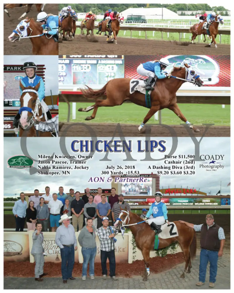 CHICKEN LIPS - 072618 - Race 02 - CBY | Coady Media - Kurtis Coady ...