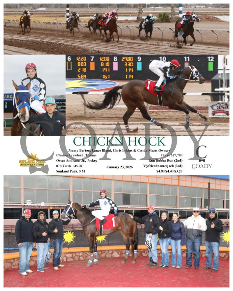 CHICKN HOCK - 01-23-26 - R02 - SUN Sunland Park