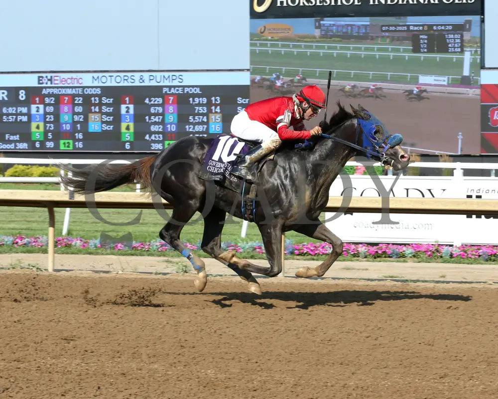 CHICORY BLAZE - The Governor’s Handicap - 22nd Running - 07-30-25 - R08 - Horseshoe Indiana - Finish 01 - Sammantha