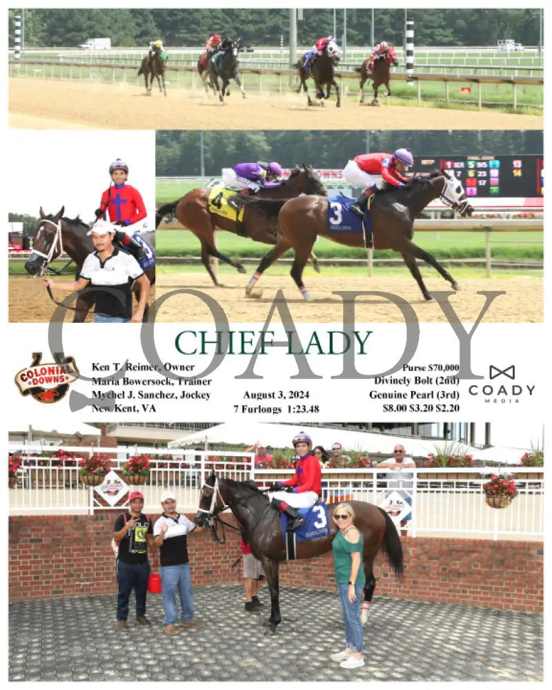 Chief Lady - 08-03-24 R01 Cnl Colonial Downs
