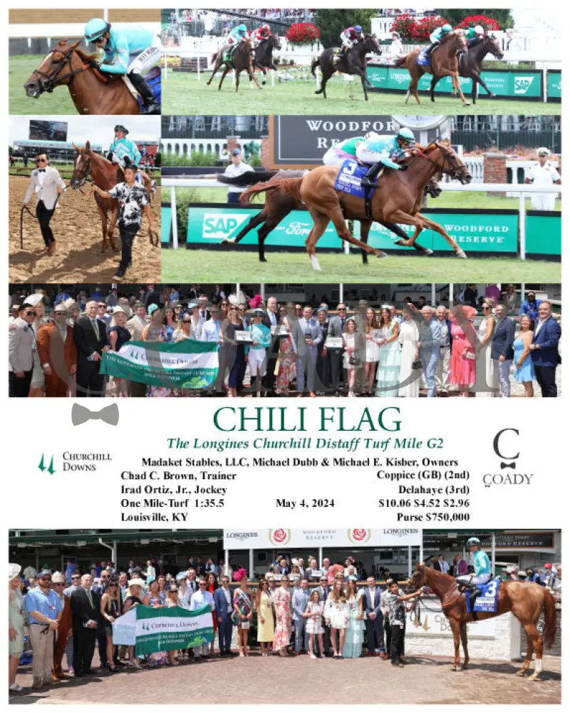 Chili Flag - The Longines Churchill Distaff Turf Mile G2 05-04-24 R07 Cd Downs