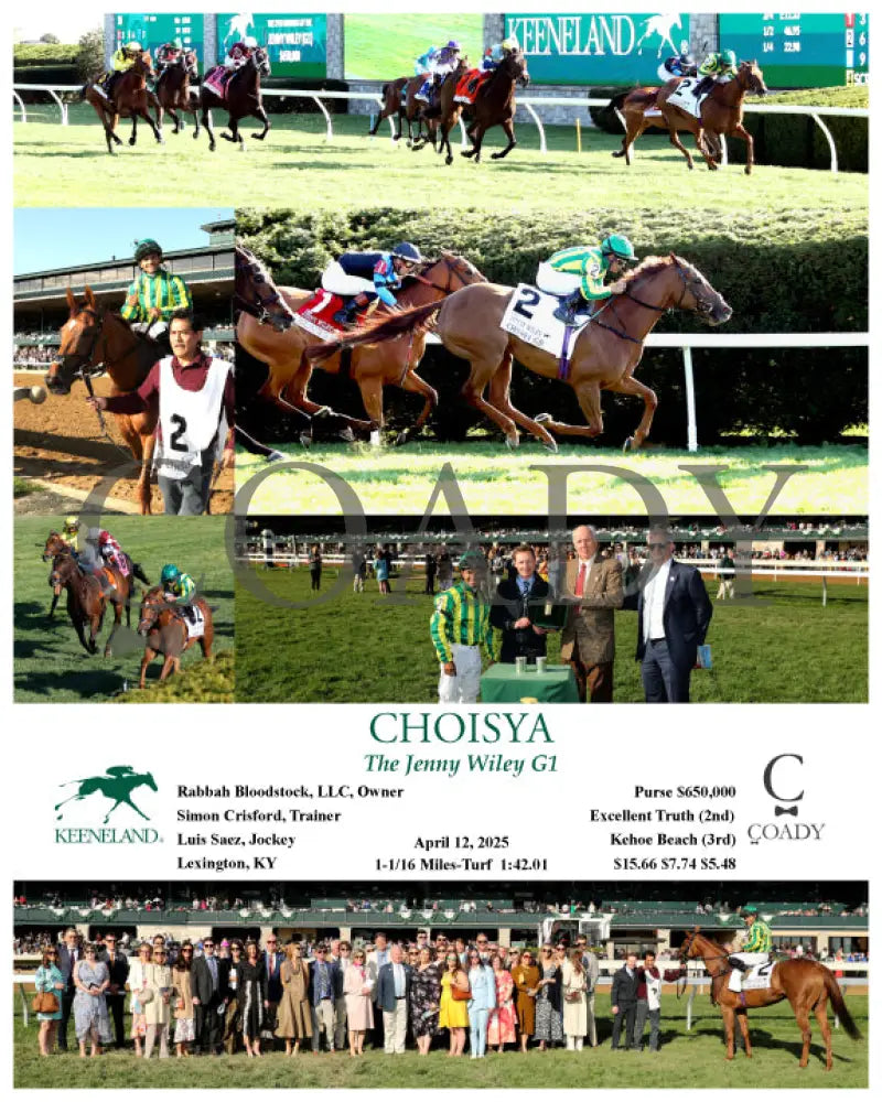 CHOISYA - The Jenny Wiley G1 - 04-12-25 - R10 - KEE Keeneland
