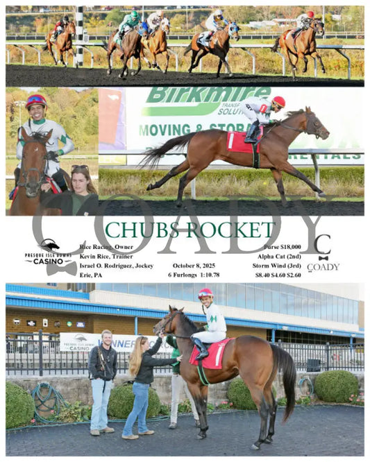 CHUBS ROCKET - 10-08-25 - R05 - PID Presque Isle Downs