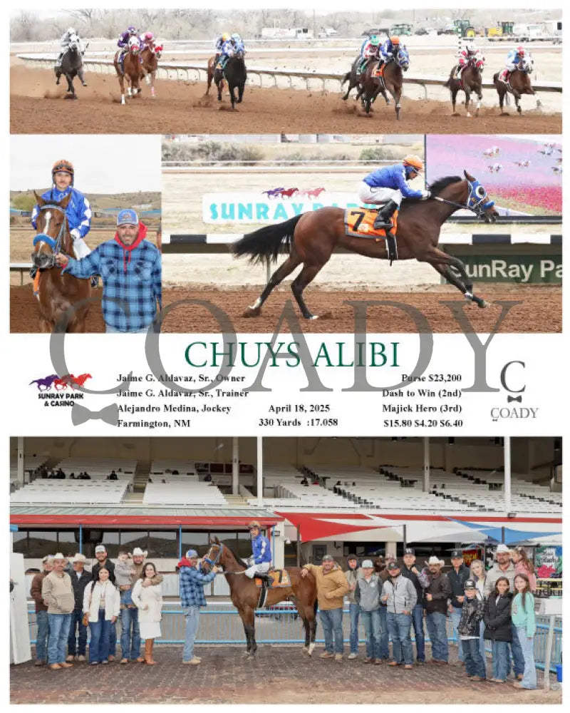 CHUYS ALIBI - 04-18-25 - R01 - SRP SunRay Park