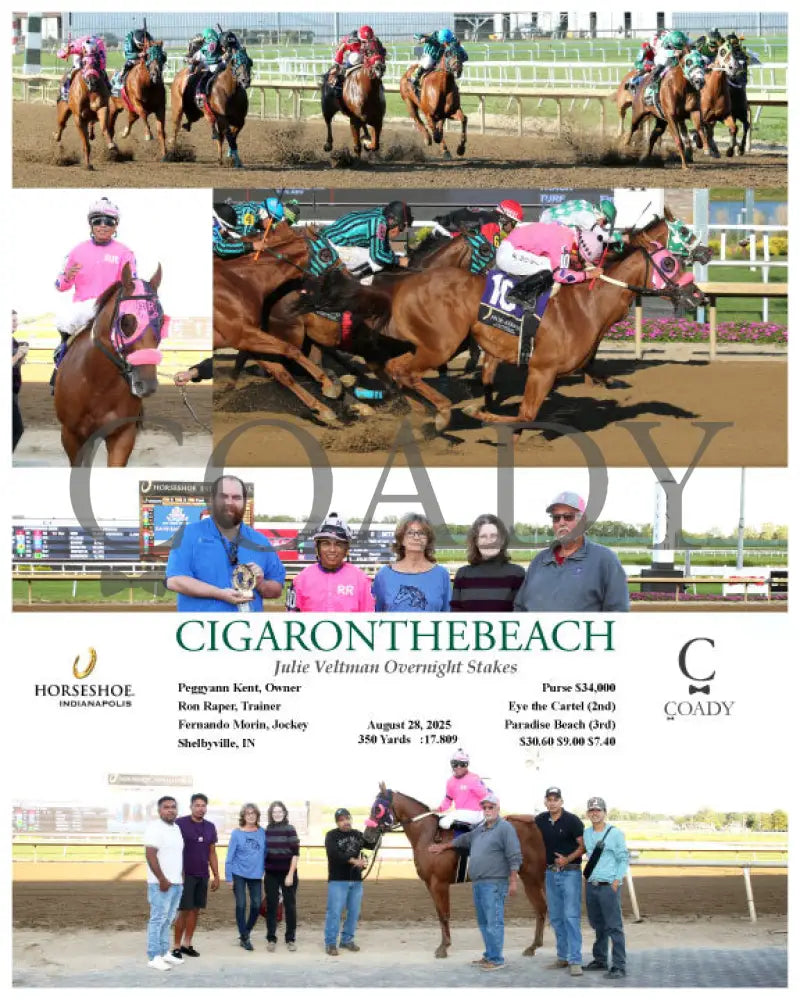 CIGARONTHEBEACH Julie Veltman Overnight Stakes 08 28 25 R09 IND Indiana Grand