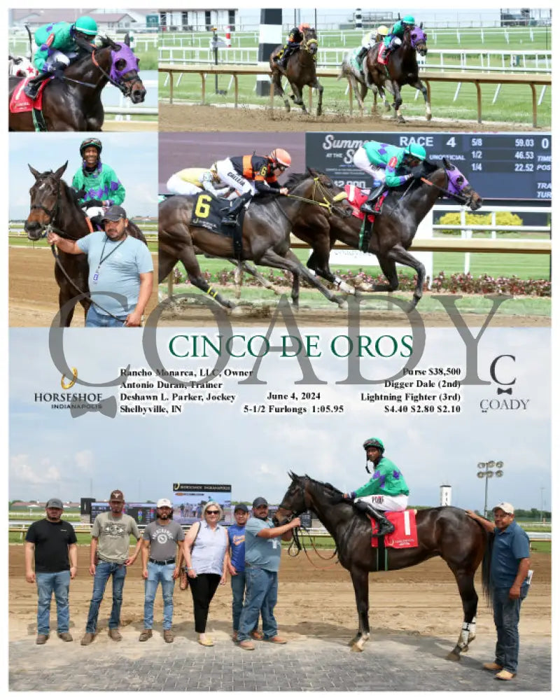Cinco De Oros - 06-04-24 R04 Ind Indiana Grand