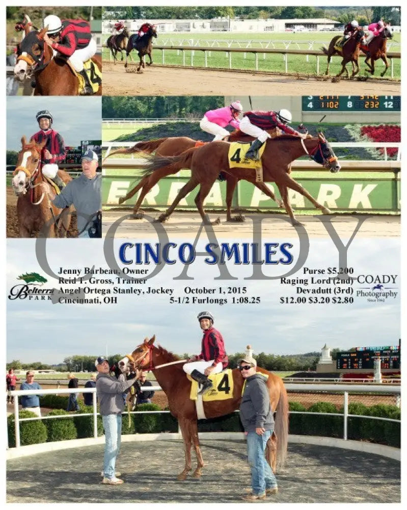Cinco Smiles - 100115 Race 07 Btp Belterra Park