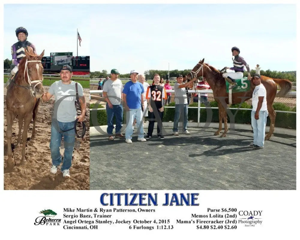 Citizen Jane - 100415 Race 02 Btp Belterra Park