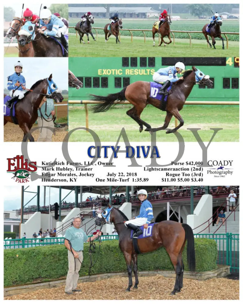 City Diva - 072218 Race 07 Elp Ellis Park