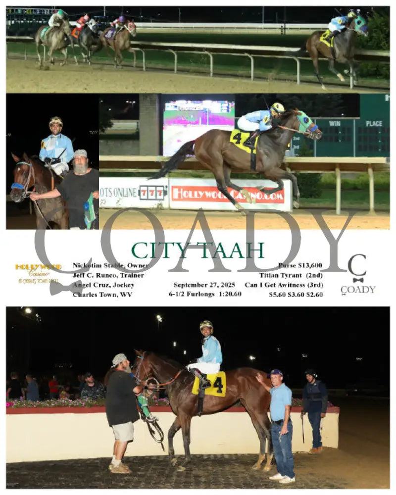 CITY TAAH - 09-27-25 - R05 - CT Hollywood Casino at Charles Town Races