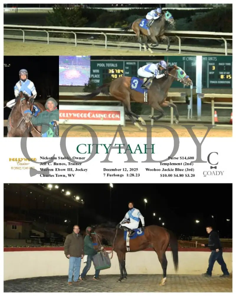 CITY TAAH - 12-12-25 - R03 - CT Hollywood Casino at Charles Town Races