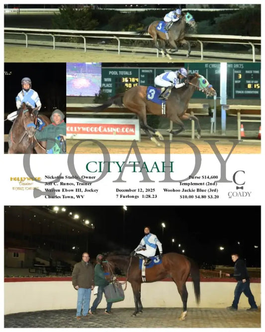 CITY TAAH - 12-12-25 - R03 - CT Hollywood Casino at Charles Town Races