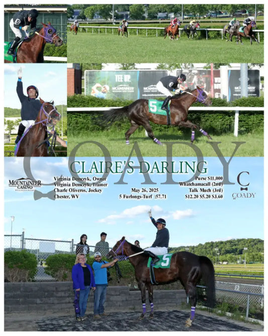 CLAIRE’S DARLING - 05-26-25 - R01 - MNR Mountaineer Park