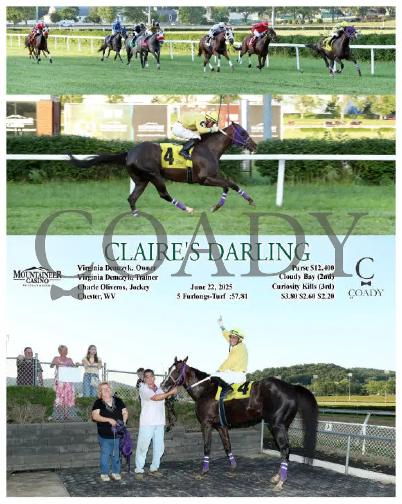 CLAIRE’S DARLING - 06-22-25 - R03 - MNR Mountaineer Park
