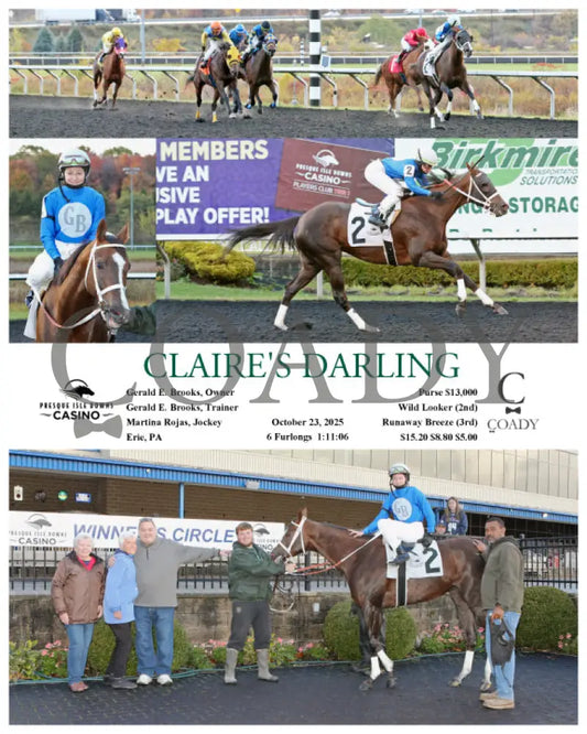 CLAIRE’S DARLING - 10-23-25 - R04 - PID Presque Isle Downs